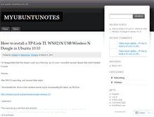 Tablet Screenshot of myubuntunotes.wordpress.com