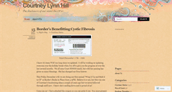 Desktop Screenshot of courtneylynnhill.wordpress.com