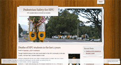 Desktop Screenshot of pedestriansafetyforhpu.wordpress.com