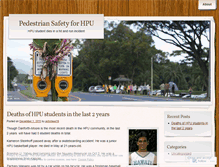 Tablet Screenshot of pedestriansafetyforhpu.wordpress.com