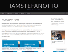 Tablet Screenshot of iamstefanotto.wordpress.com