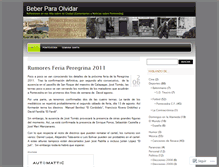 Tablet Screenshot of beberparaolvidar.wordpress.com