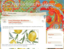 Tablet Screenshot of nowapproachingprovidence.wordpress.com