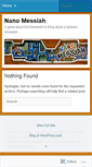 Mobile Screenshot of nanomessiah.wordpress.com