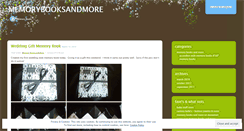 Desktop Screenshot of memorybooksandmore.wordpress.com
