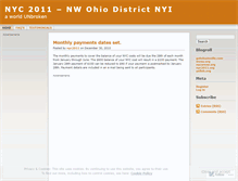 Tablet Screenshot of nyc2011.wordpress.com