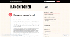 Desktop Screenshot of hanskitchen.wordpress.com