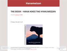 Tablet Screenshot of hanameizan.wordpress.com