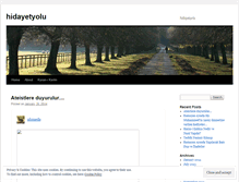 Tablet Screenshot of hidayetyolu.wordpress.com