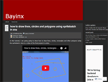 Tablet Screenshot of bayinx.wordpress.com