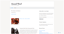 Desktop Screenshot of amusicalthread.wordpress.com