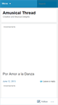 Mobile Screenshot of amusicalthread.wordpress.com
