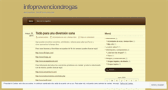 Desktop Screenshot of infoprevenciondrogas.wordpress.com