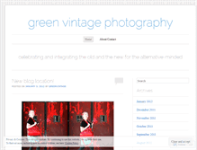 Tablet Screenshot of greenvintagephotography.wordpress.com