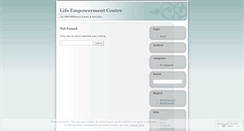 Desktop Screenshot of lifeempowermentcentre.wordpress.com