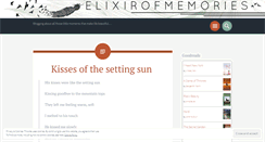 Desktop Screenshot of elixirofmemories.wordpress.com