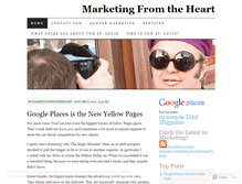 Tablet Screenshot of marketingfromtheheart.wordpress.com