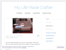 Tablet Screenshot of mylifemadecraftier.wordpress.com