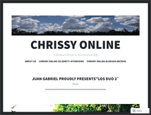 Tablet Screenshot of chrissyonline.wordpress.com