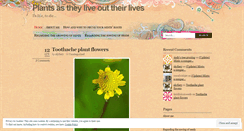 Desktop Screenshot of plantsstories.wordpress.com