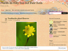 Tablet Screenshot of plantsstories.wordpress.com