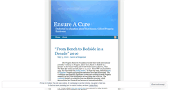 Desktop Screenshot of ensurecure.wordpress.com