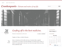 Tablet Screenshot of crankenpants.wordpress.com