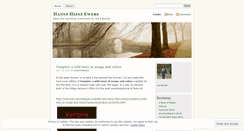 Desktop Screenshot of hannsheinzewers.wordpress.com