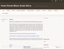 Tablet Screenshot of homegrownmusicsa.wordpress.com