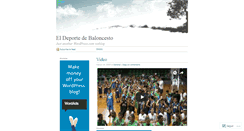 Desktop Screenshot of deportebaloncesto.wordpress.com