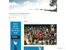 Tablet Screenshot of deportebaloncesto.wordpress.com