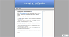 Desktop Screenshot of clasificados.wordpress.com