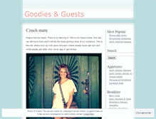 Tablet Screenshot of goodiesandguests.wordpress.com