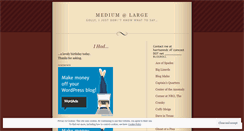 Desktop Screenshot of mediumatlarge.wordpress.com