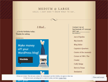 Tablet Screenshot of mediumatlarge.wordpress.com