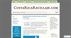 Desktop Screenshot of costaricareciclaje.wordpress.com