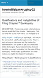 Mobile Screenshot of howtofilebankruptcy02.wordpress.com