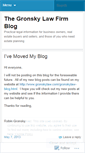 Mobile Screenshot of gronskylaw.wordpress.com