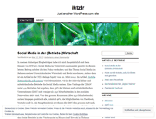 Tablet Screenshot of iktzlr.wordpress.com