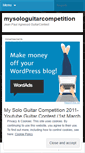 Mobile Screenshot of mysologuitarcompetition.wordpress.com