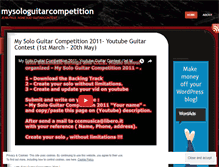 Tablet Screenshot of mysologuitarcompetition.wordpress.com