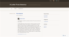 Desktop Screenshot of aletterfromamerica.wordpress.com