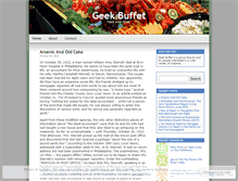 Tablet Screenshot of geekbuffet.wordpress.com