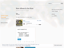 Tablet Screenshot of goodlazysystem.wordpress.com