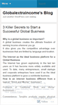 Mobile Screenshot of globalextraincome.wordpress.com