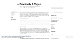 Desktop Screenshot of practicallyavegan.wordpress.com