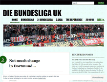 Tablet Screenshot of diebundesligauk.wordpress.com