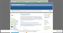 Desktop Screenshot of methomergentlab.wordpress.com