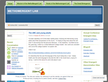 Tablet Screenshot of methomergentlab.wordpress.com