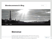 Tablet Screenshot of blondecommemoi.wordpress.com